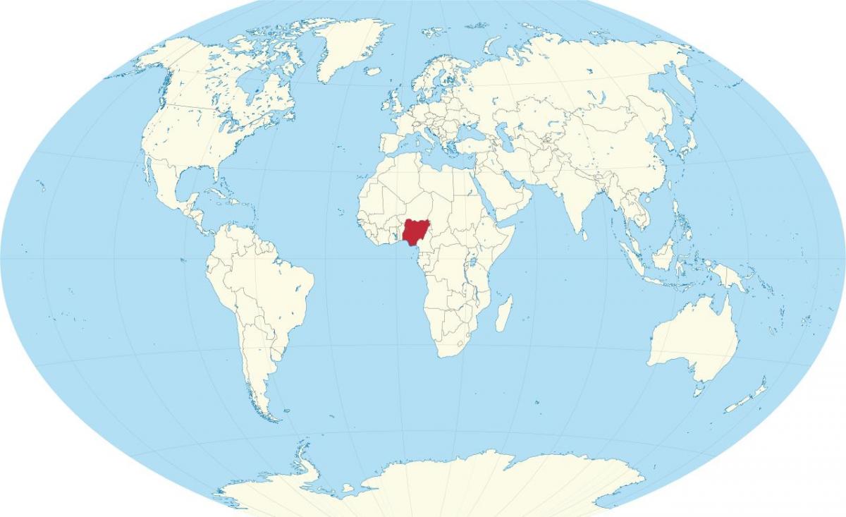 نقشه جهان نشان نیجریه