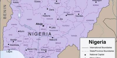 نقشه دقیق نیجریه